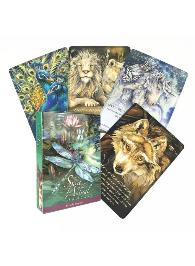 NIBEMINENT The Animal Spirit Divination Card Deck - A set of 52 Tarot card divination cards. Divination card set. Card game set. Family use cards. Solo game cards. Party use cards. Tabletop game cards. - Image 4