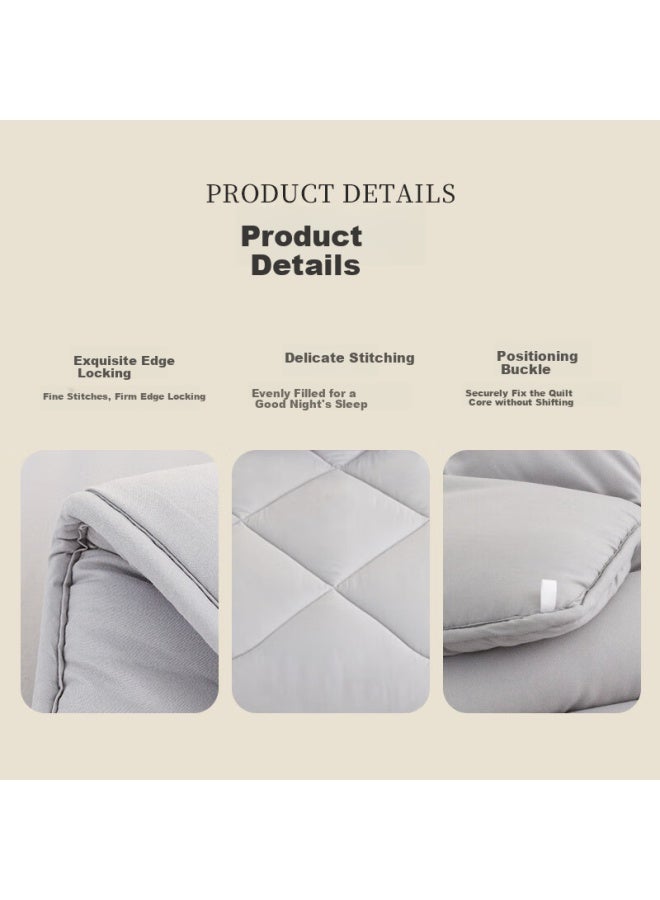 Danisa Crown Comforter Spring And Autumn Comforter Core Air Conditioning Four Seasons Summer Cool Fiber Cotton Quilt Winter Dormitory Double 4kg 200x230cm - Image 3