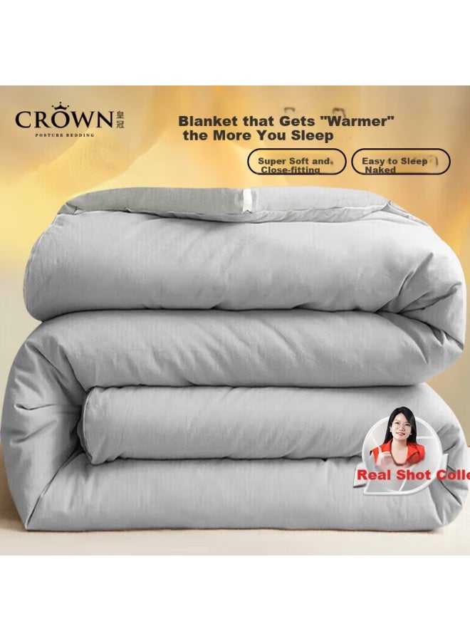 Danisa Crown Comforter Spring And Autumn Comforter Core Air Conditioning Four Seasons Summer Cool Fiber Cotton Quilt Winter Dormitory Double 4kg 200x230cm - Image 1