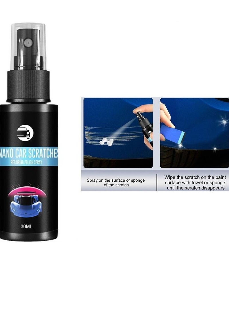 EELHOE - Nano Car Scratch Repair Spray Car Scratch Repair Spray Suitable Car Paint 3 in 1 Ceramic Car Coating Spray Car Coating Agent Nano Hand Spray Car Scratches Polish 30ml - Image 1