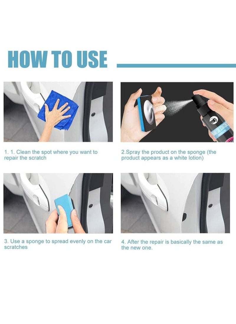 EELHOE - Nano Car Scratch Repair Spray Car Scratch Repair Spray Suitable Car Paint 3 in 1 Ceramic Car Coating Spray Car Coating Agent Nano Hand Spray Car Scratches Polish 30ml - Image 1