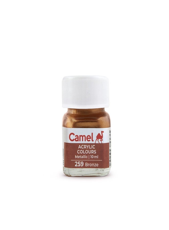 Camel Fabrica Acrylic Metallic Color - 10ml each, 6 Shades - Image 5