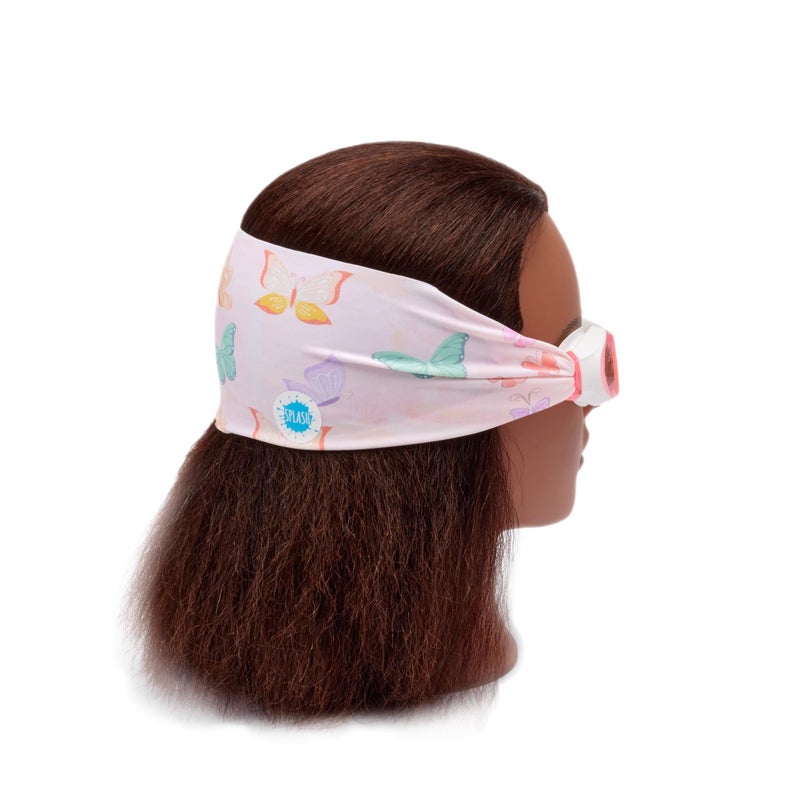 Splash Place KIDS SWIM GOGGLES with Fabric Strap - FLUTTER |Tangle-Free, Swimming Goggles for Kids, Comfy Fabric Strap Goggles - Image 2