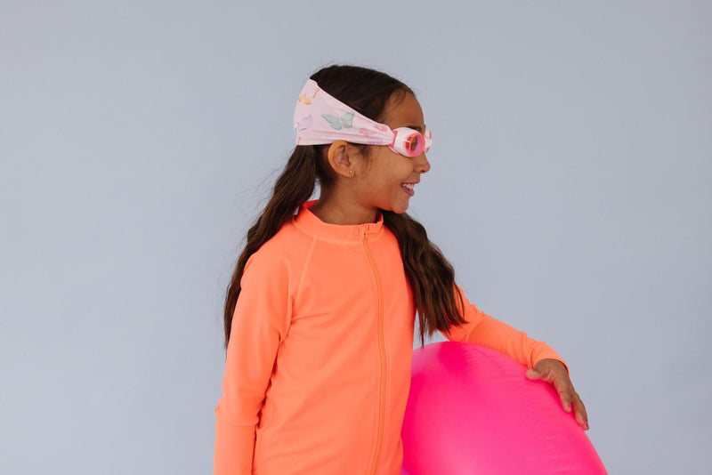 Splash Place KIDS SWIM GOGGLES with Fabric Strap - FLUTTER |Tangle-Free, Swimming Goggles for Kids, Comfy Fabric Strap Goggles - Image 4