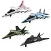 Lollipop United Sates Air Force 4Pack Toy Jet Squadron Die Cast Airplanes Pull Back Military Fighter Jets Diecast Air Plane Models - Image 3