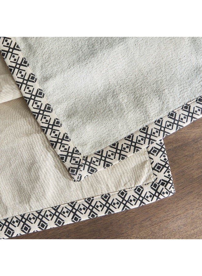 Home Box NoirClay Printed Flange Table Runner - 33x120 cm  - Image 4