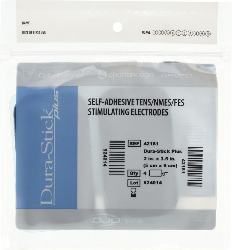 Chattanooga DuraStick Plus Self Adhesive Electrodes 2 x 35 Rectangle 40 Count - Image 1