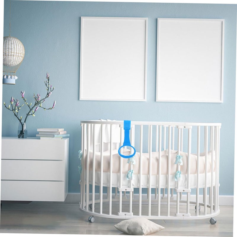 2PCS Elastic Pull Up Rings Crib Toy Hanging Handles Playpen Accessories Bed Rings - Image 5