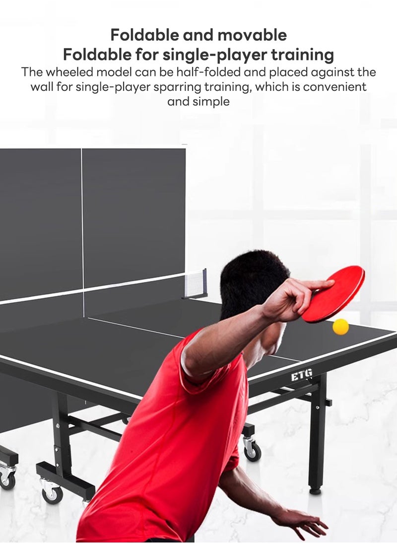 ETG Foldable Indoor Grid Table Tennis Table, Removable Table Tennis Table 274*152.5*76CM  - Image 3