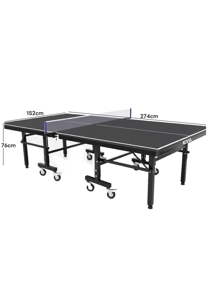 ETG - Foldable Indoor Grid Table Tennis Table, Removable Table Tennis Table 274*152.5*76CM - Image 1