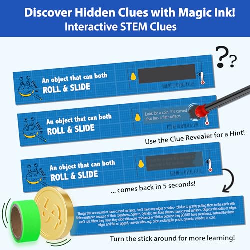 Chalk and Chuckles Smart Sticks STEM Scavenger Hunt Game for Kids Age 8-12, Fun Learning & Educational Science Toy, Gifts for Boys & Girls 9, 10, 11, 12, 13 Years Old, Outdoor Indoor Activity - Image 5