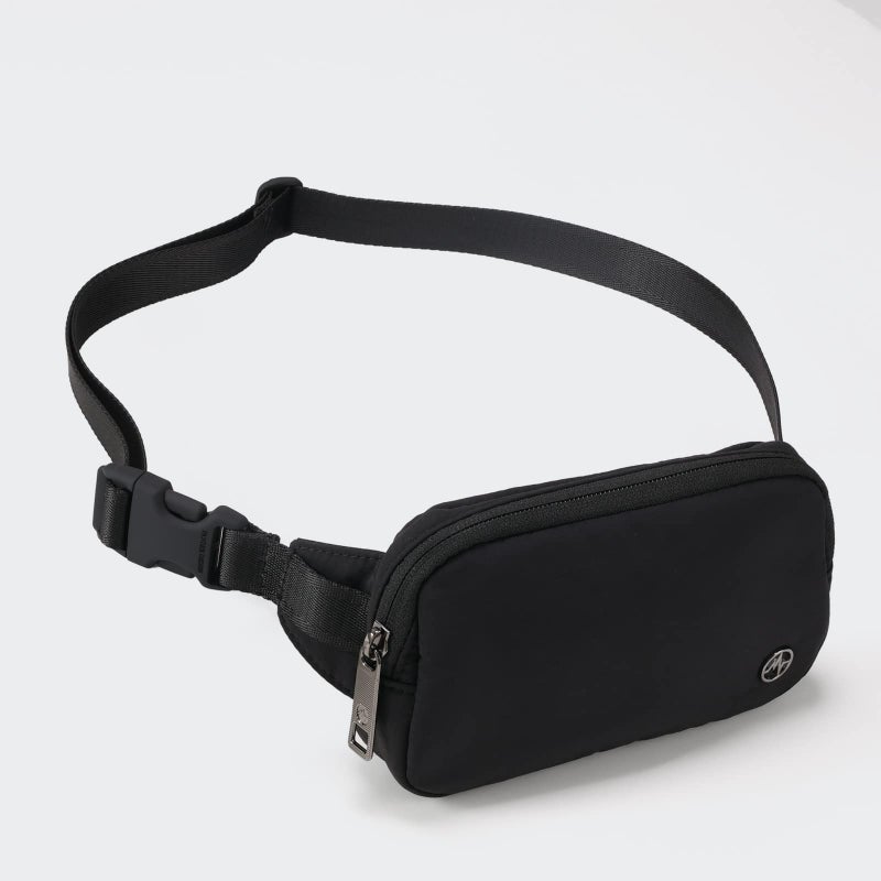 Pander Mini Belt Bag â€“ Ultra Compact, Fits 6.7â€ Phone, Lipstick, Earbuds, Essentials, Small Crossbody Waist Purse, Black Onyx - Image 3