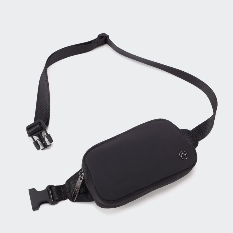 Pander Mini Belt Bag â€“ Ultra Compact, Fits 6.7â€ Phone, Lipstick, Earbuds, Essentials, Small Crossbody Waist Purse, Black Onyx - Image 2