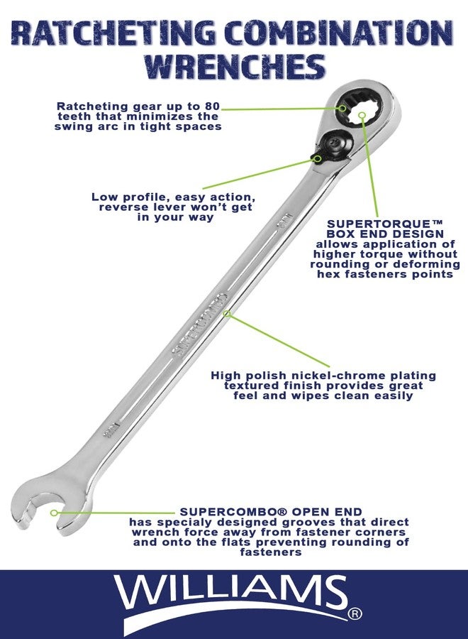 Williams JHW1224MRC 24mm Reversible Ratcheting Combination Wrench Metric 12 Point - Image 2