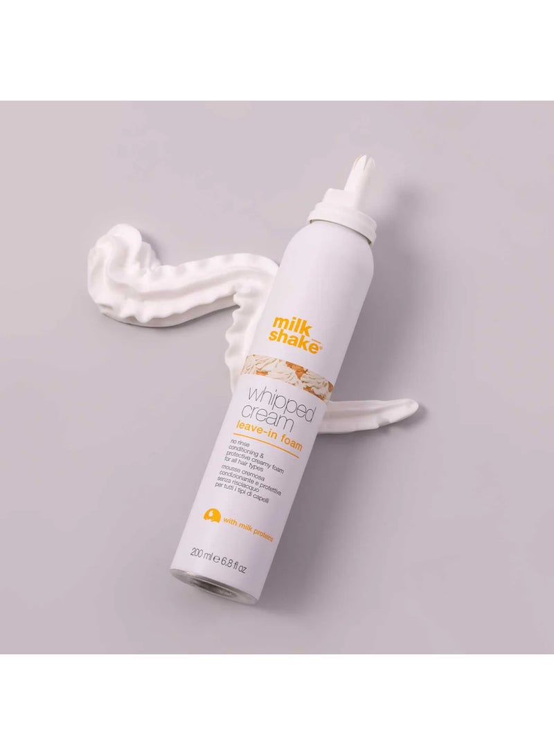 Milk Shake Leave-In Conditioning Whipped Cream for Dry & Color Treated Hair – Lightweight Moisturizer with Milk Proteins & Integrity 41 Complex for Softness, Shine & Manageability, 200ml - Image 2