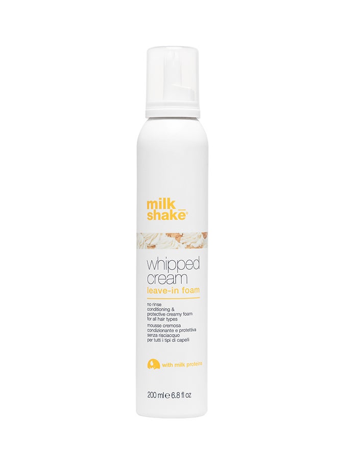 Milk Shake Leave-In Conditioning Whipped Cream for Dry & Color Treated Hair – Lightweight Moisturizer with Milk Proteins & Integrity 41 Complex for Softness, Shine & Manageability, 200ml - Image 1