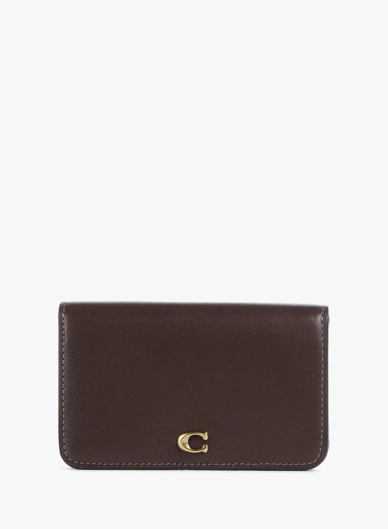 كوتش Essential Slim Card Case in Refined Calf Leather