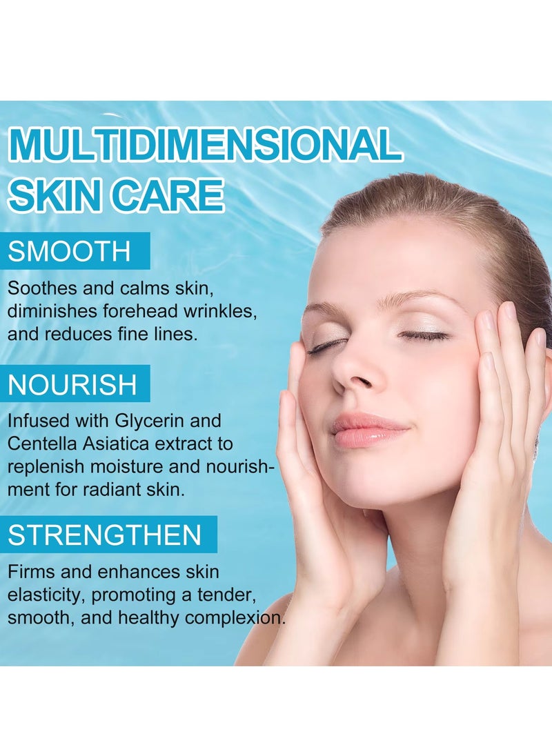 Yecuce 12 Pcs Forehead Wrinkle Patches Forehead Wrinkle Patch with Aloe Vera Collagen Hyaluronic Acid & Vitamin E Smooth Fine Lines & Wrinkles Anti-Wrinkle Forehead Wrinkles Treatment Patch  - Image 4