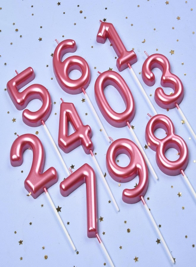 PHD CAKE 2.76 inch Classical Pink 4 Number Birthday Candles, Pink Number Candles, Cake Number Candles, Party Celebration - Image 5