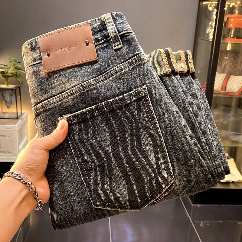 Unisex Classic Denim Jeans Loose Fit Daily Outdoor Wear - Image 2