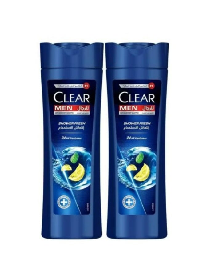 Clear Anti-Dandruff Shampoo Shower Fresh For Men 350ml Pack of 2