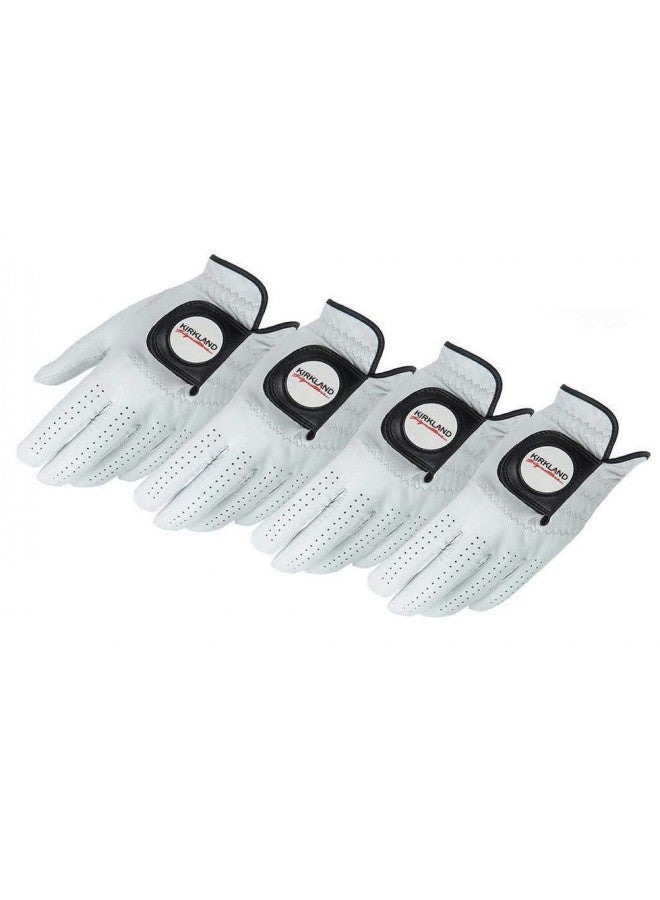 Kirkland Signature KIRKLAND SIGNATURE Golf Gloves Premium Cabretta Leather, Medium, 4 Pack - Image 1