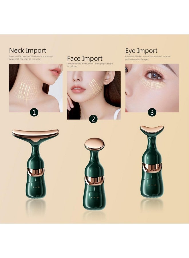 YESIKOM Firming Wrinkle Beauty Devicer for Facial/Neck/Eye, Multifunctional Vibration Massage Instrument, 3-in-1 Facial Skincare Instrument for Skin Care for Improve,Smooth and Tightening Skin (1pcs) - Image 4