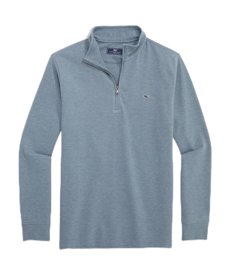Vineyard Vines Saltwater Quarter-Zip, Blue Mirage, S - Image 1
