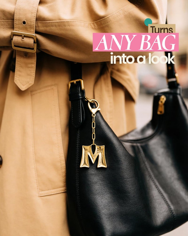 DoDoBeads Initial Keychains, Initial Bag Charms for Handbag, Gifts for Women Mom, Mothers Day Gifts, Ideal Stocking Stuffers, M - Image 3