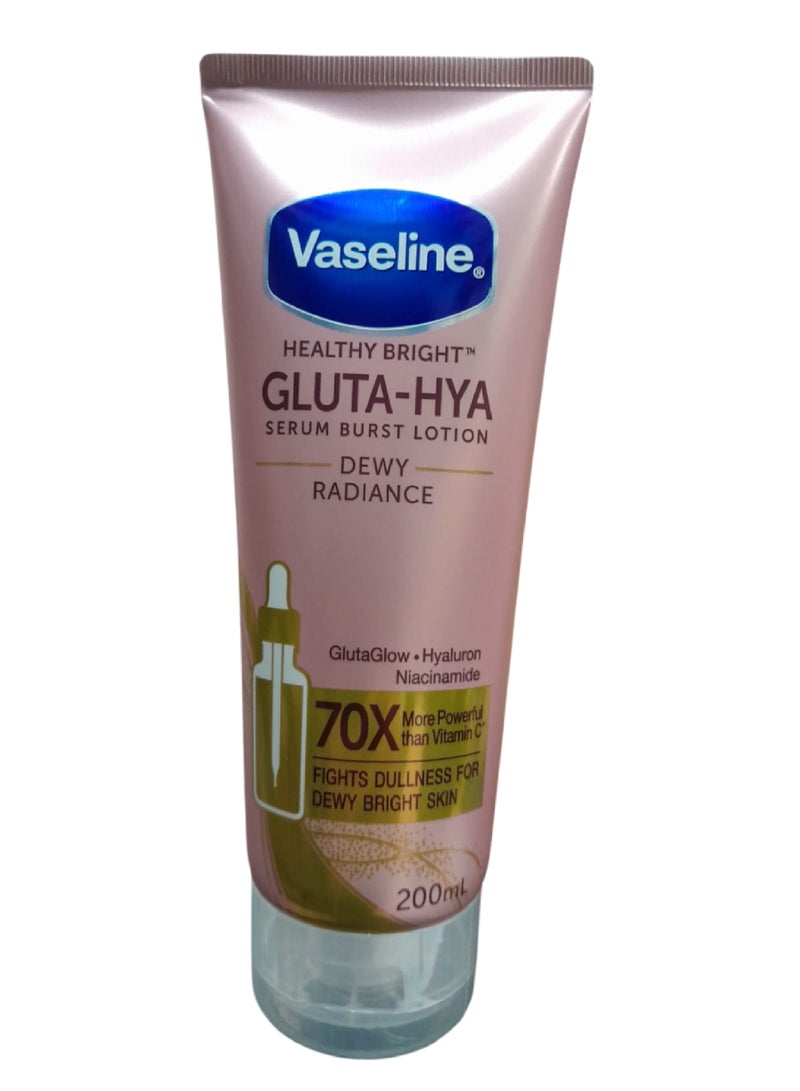 VASELINE GLUTA-HYA SERUM BURST LOTION DEWY RADIANCE 200ML