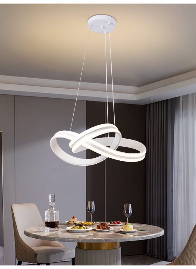 Best Power Modern LED Chandelier 6492 - 80W, 3 Lighting Levels, Adjustable Height 70 cm, Stylish Contemporary Design for Living Rooms, Dining Areas, and Bedrooms  - Image 1