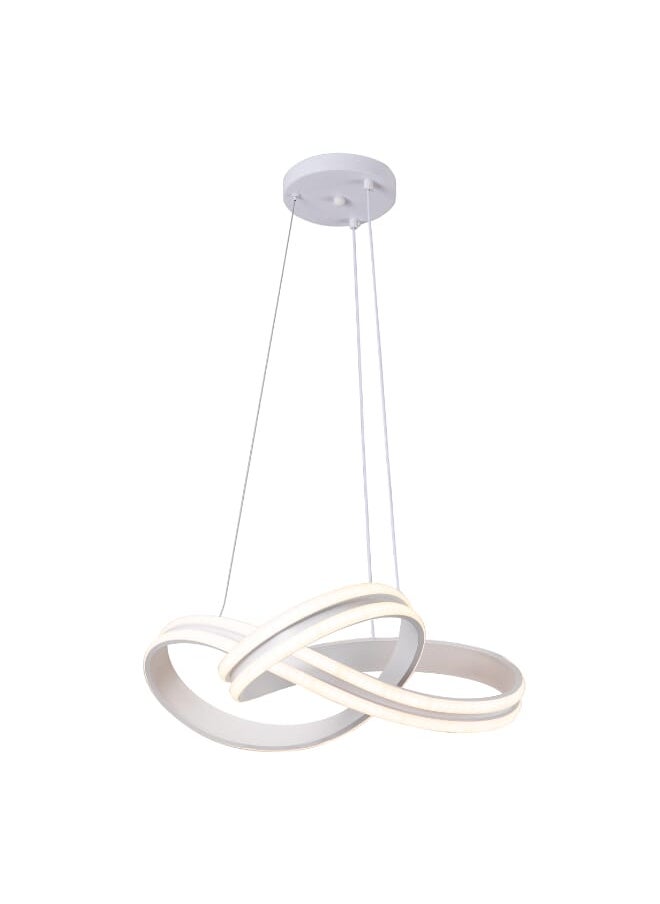 Best Power Modern LED Chandelier 6492 - 80W, 3 Lighting Levels, Adjustable Height 70 cm, Stylish Contemporary Design for Living Rooms, Dining Areas, and Bedrooms  - Image 2