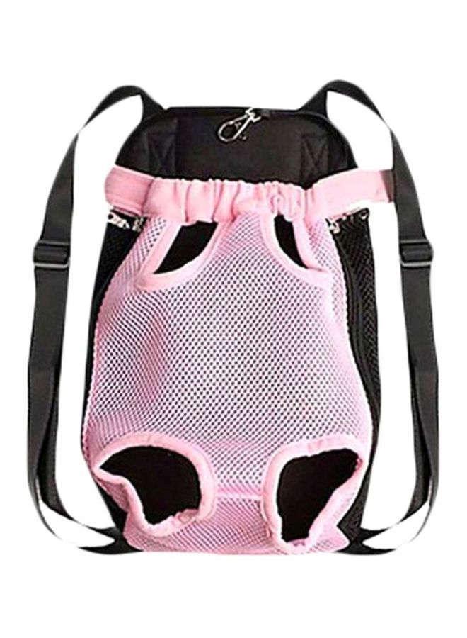 NIBEMINENT Pet Carrier Bag Pink/Black 20 x 10 10cm - Image 1