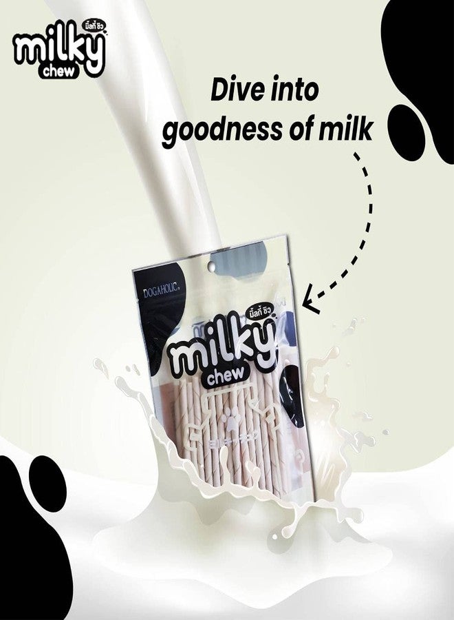 Rena Dogaholic Milky Chew Stick Style for Dogs of All Ages and Sizes Milk-Flavoured Treat, Pack of 4 - Sticks 15 Pieces - Image 5