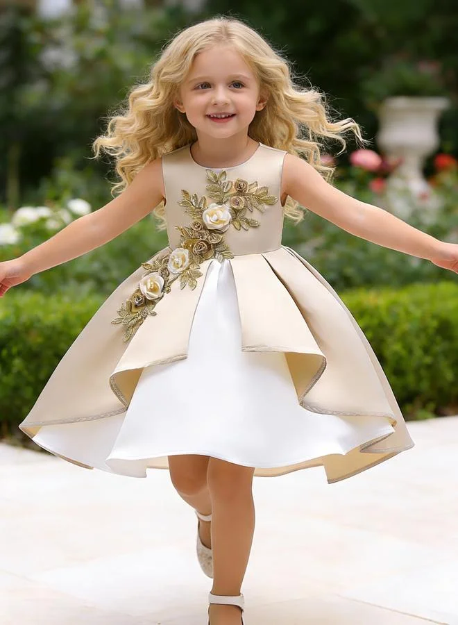 تايك تو فستان بلا أكمام منمق بتفاصيل كسرات