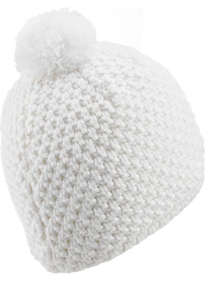نيكادو Wedze Adult Ski Beanie - White - Timeless