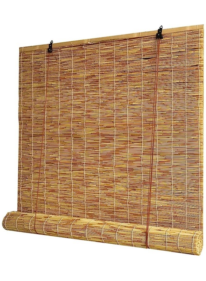 HOME TASTE Premium Bamboo Roll-Up Blinds (120x200cm) – Natural Sun Shade & Privacy Screen for Indoor/Outdoor Use – UV Protection, Light Filtering, Easy Installation  - Image 3