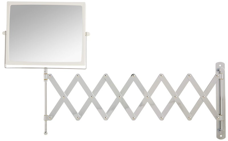 JERDON Two-Sided Swivel Wall Mount Mirror - Vanity Mirror with 5X Magnification & 30 inch Wall Extension - Model J2020C - Image 4