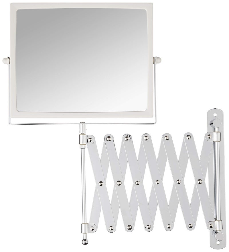 JERDON Two-Sided Swivel Wall Mount Mirror - Vanity Mirror with 5X Magnification & 30 inch Wall Extension - Model J2020C - Image 3