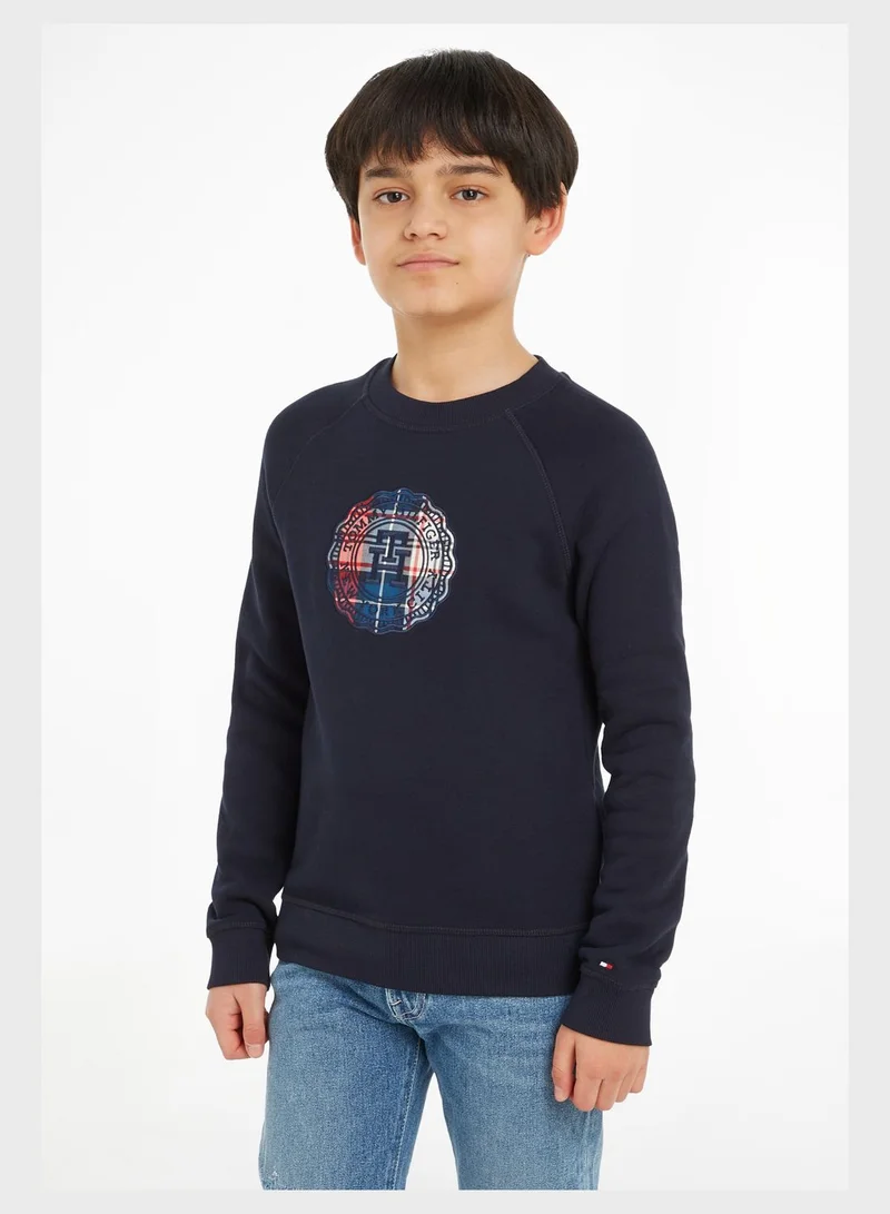 TOMMY HILFIGER Youth Logo Sweatshirt