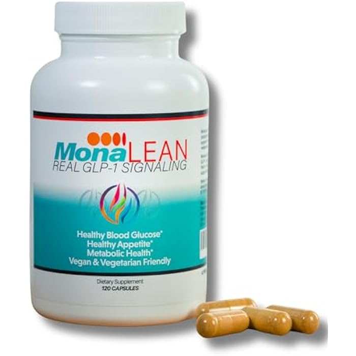 MonaLean Theramone Health GLP-1 Supplement for Satiety & Weight Management – Helps Curb Hunger & Cravings – Berberine + Chromium – Vegan, Non-GMO, Gluten-Free – 120 Capsules - Image 1