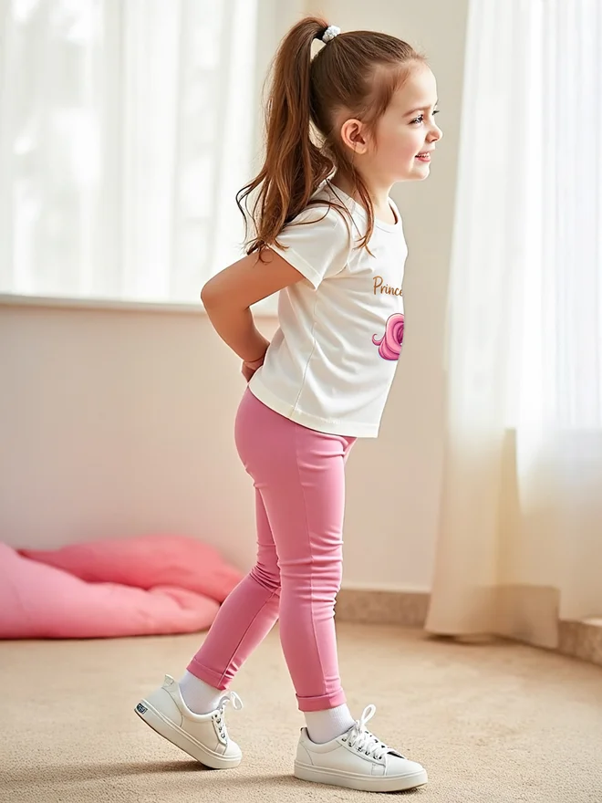 Take Two Take Two Kids Pink Unicorn Graphic T-Shirt and Leggings 2pcs Set