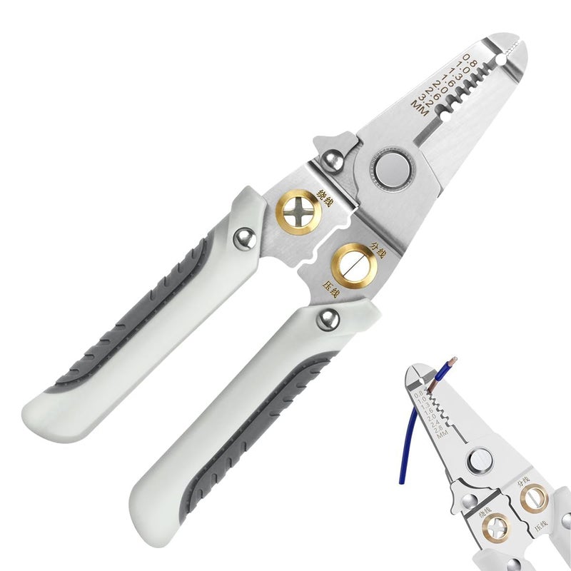 Vichaxan Wire Plier Tool MultiFunctional Wire Splitting Pliers Stainless Steel Electrical Stripping Tool Cable Stripping Cutting - Image 1