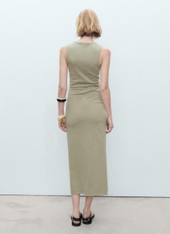 MANGO Cotton With Knot Detail Dress  - Image 2