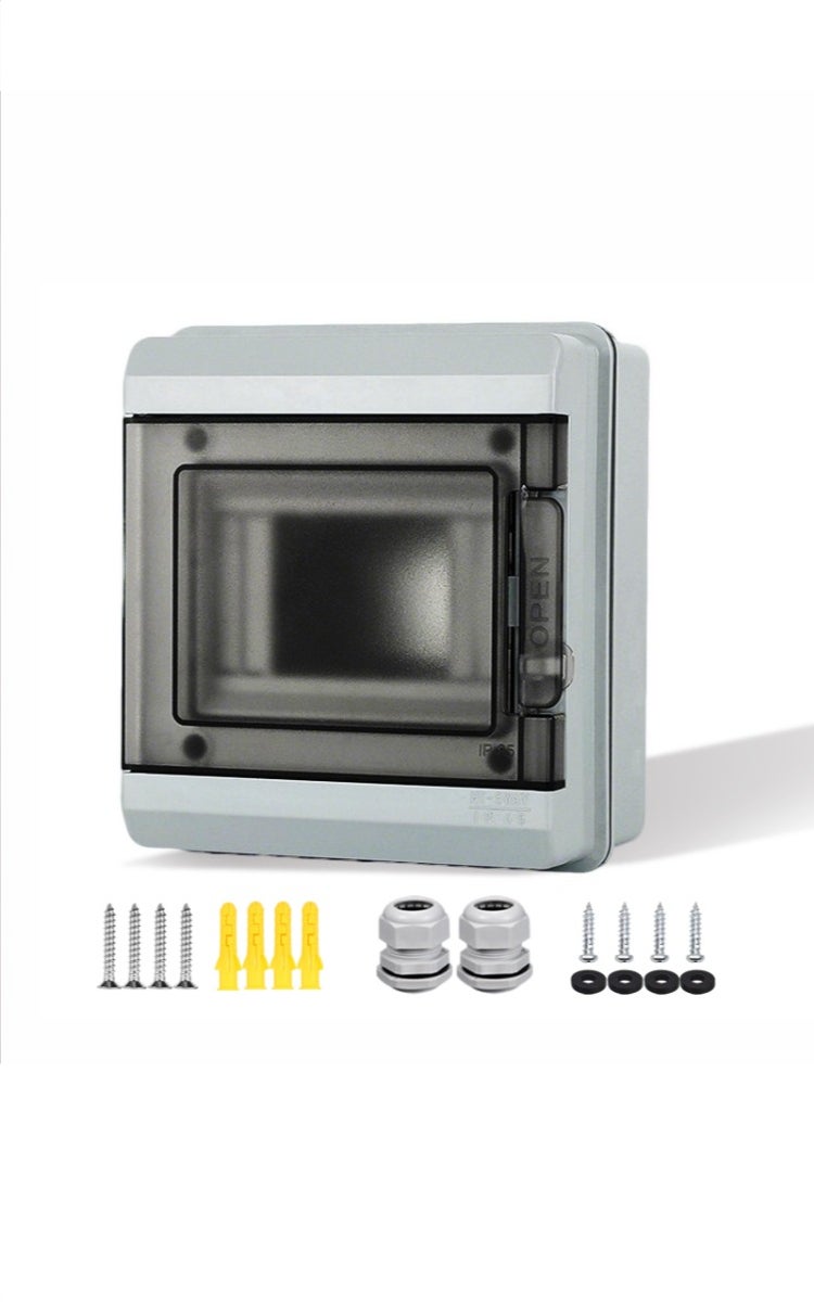 kashemano 5 Way Module ,Electrical Distribution Box,Distribution Protection Box with Wide-Angle Hinged Door,  IP65 Sealing - Image 1