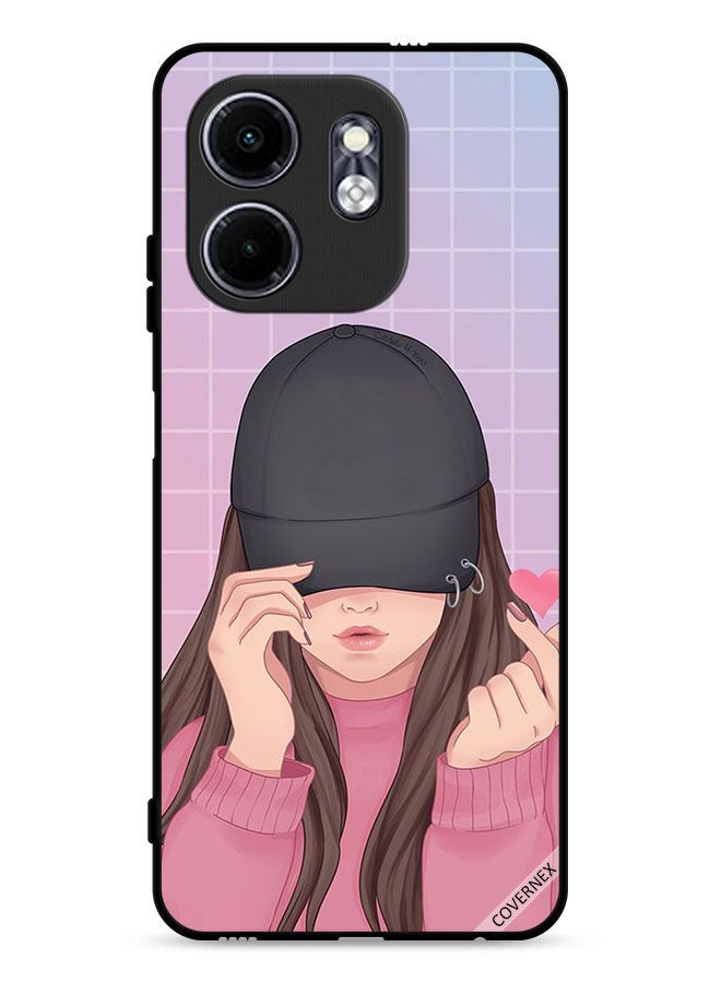 Covernex Infinix Smart 9 4G Protective Case Cover Snap Love Cap Girl  - Image 1