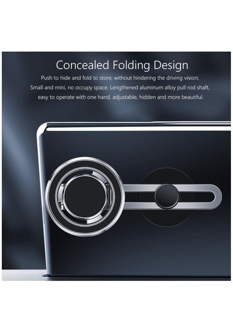 MUNTAQI حامل هاتف مغناطيسي للشاشة لجهاز ماك بوك آيفون 14/تسلا موديل 3 (رمادي داكن) - Image 4