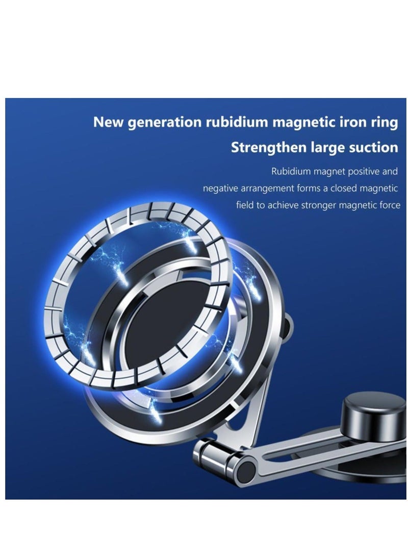 MUNTAQI حامل هاتف مغناطيسي للشاشة لجهاز ماك بوك آيفون 14/تسلا موديل 3 (رمادي داكن) - Image 3