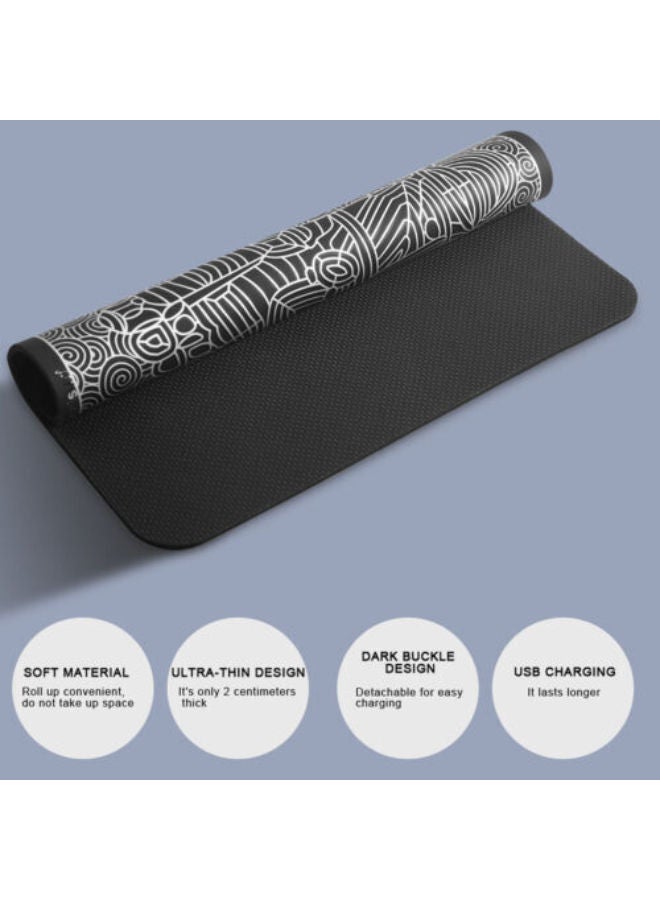 SHOPI Foot Massager EMS USB Rechargeable Folding Portable Electric Massage Mat Electronic Muscle Stimulator Feet Massage Promoting Blood Circulation Muscle Pain Relief - Image 2