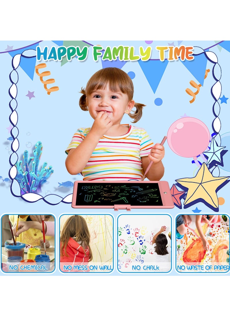 Excefore LCD Writing Tablet for Kids, 10 Inch Colorful Toddler Drawing Tablet, Reusable Doodle Board, Electronic Drawing Pads, Educational and Learning Toy for Girls (Pink)  - Image 5